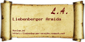 Liebenberger Armida névjegykártya